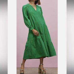 Topshop textured poplin chuck on dress